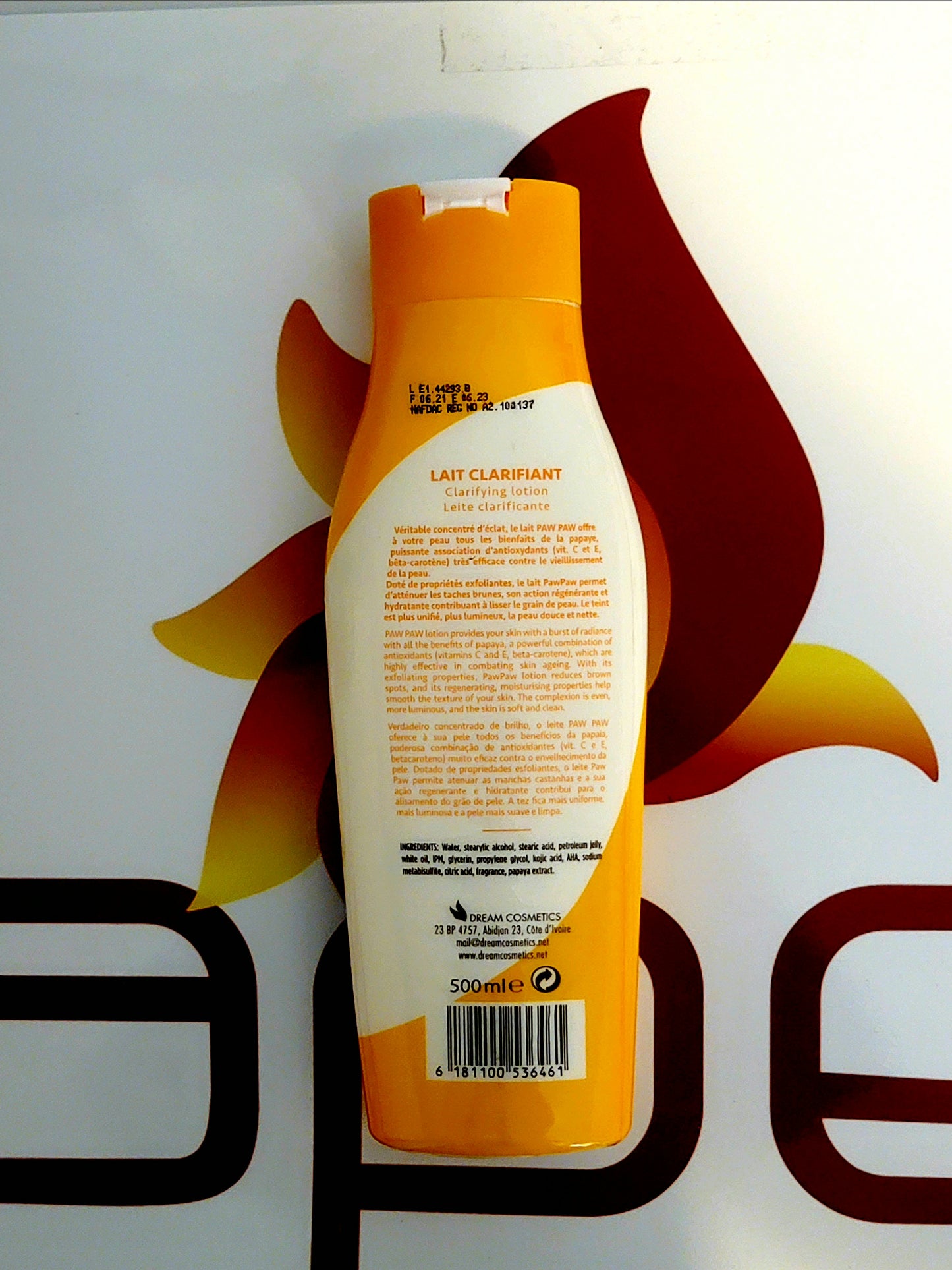 Paw Paw Lait Clarifiant 500ml