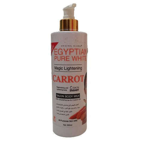 Egyptian Pure White Magic Lightening Carrot Salon Body Milk 500ml