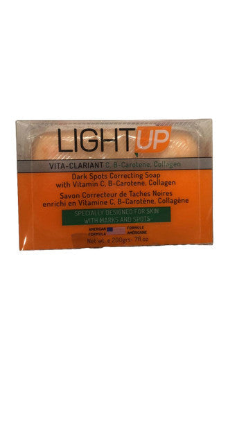 Light Up Dark Spots Correcting Soap with Vitamin C, B-Carotene, Collagen 200grs