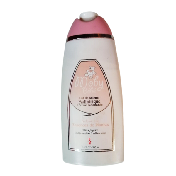 Moby Bebe Lait de Toilette Pediatrique a l'extrait de Calendula 750ml (Pink)