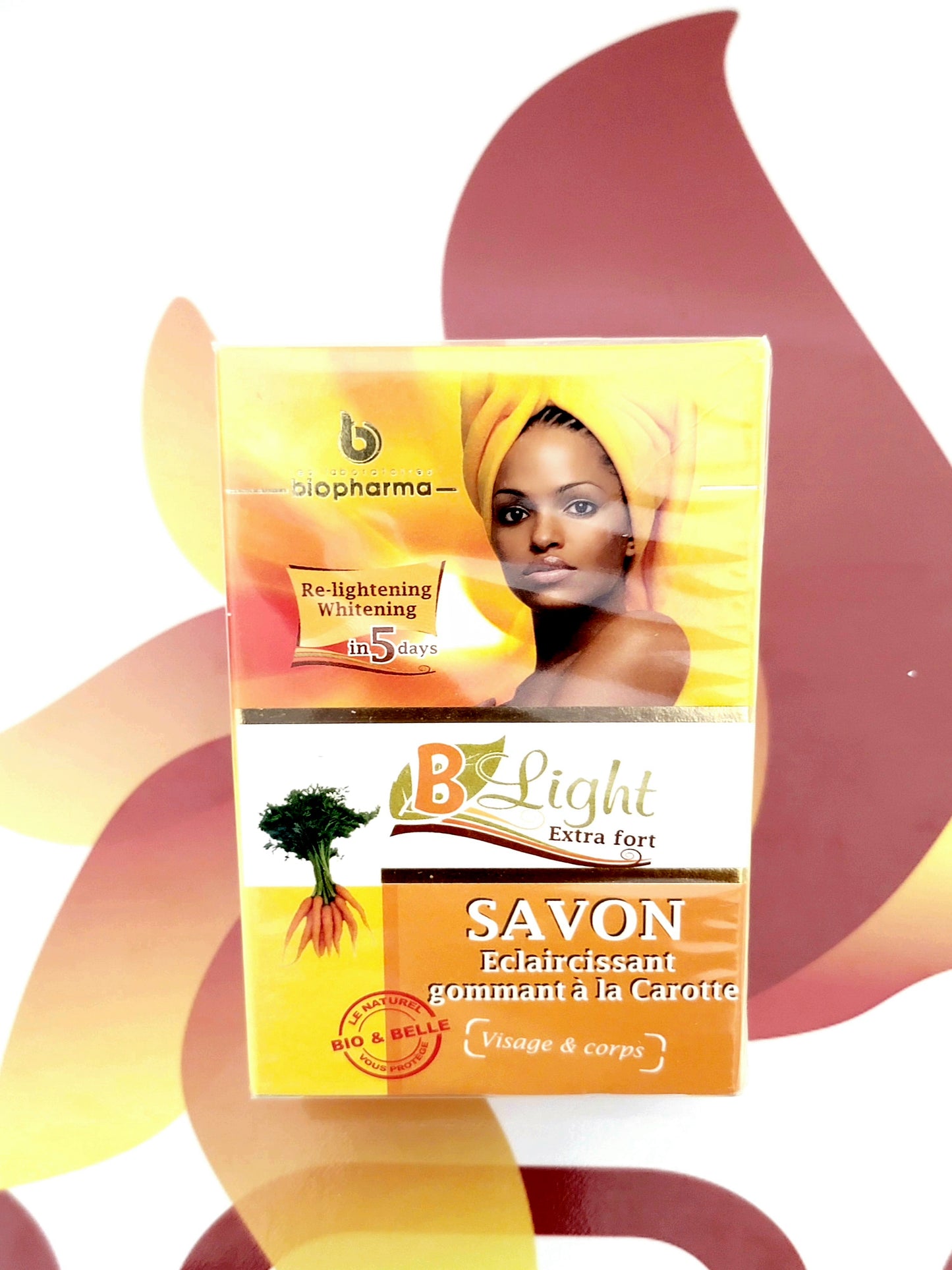 B Light Extra Fort Lightening & Exfoliating Soap with Carrot Extracts 200g