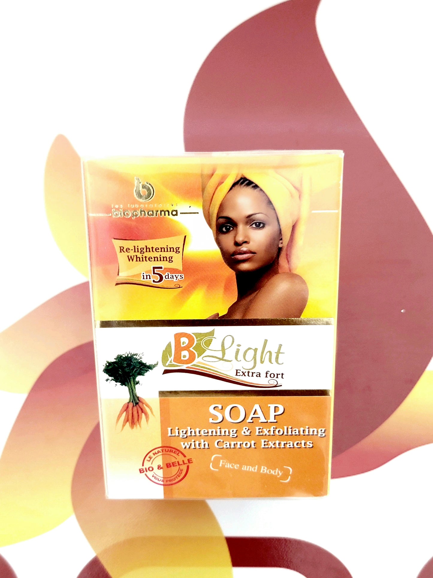 B Light Extra Fort Lightening & Exfoliating Soap with Carrot Extracts 200g