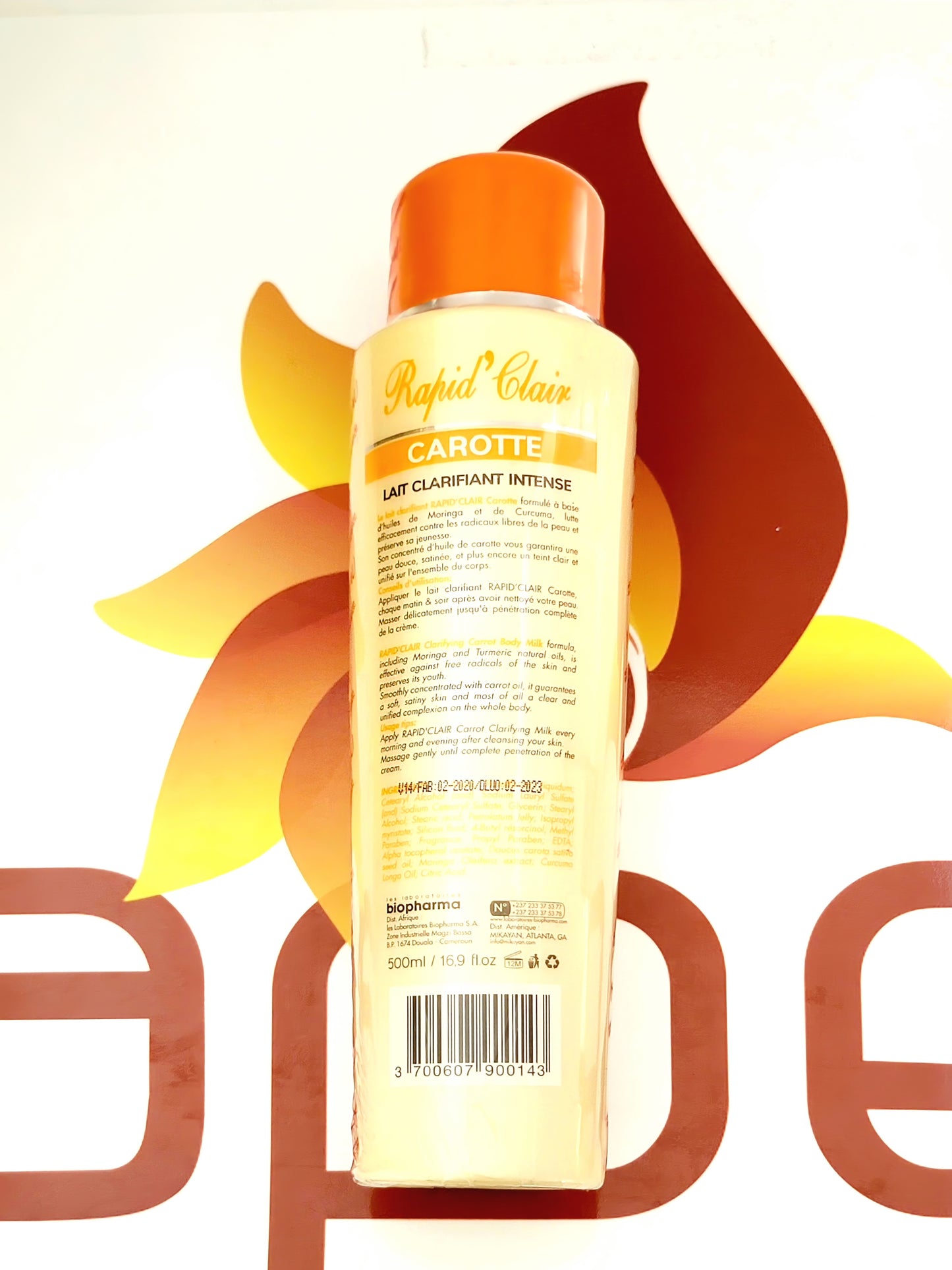 Rapid Clair Clarifying Carrot Body Milk 500ml