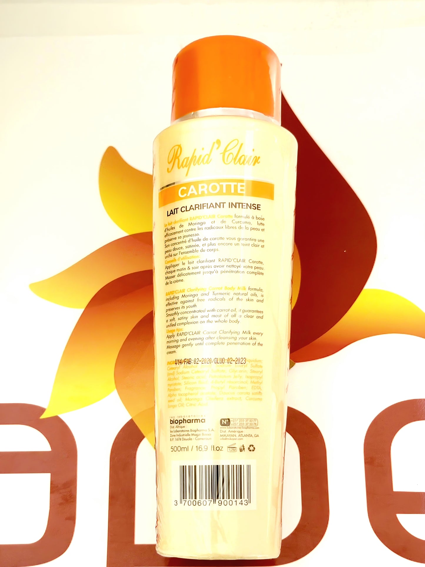 Rapid Clair Clarifying Carrot Body Milk 500ml