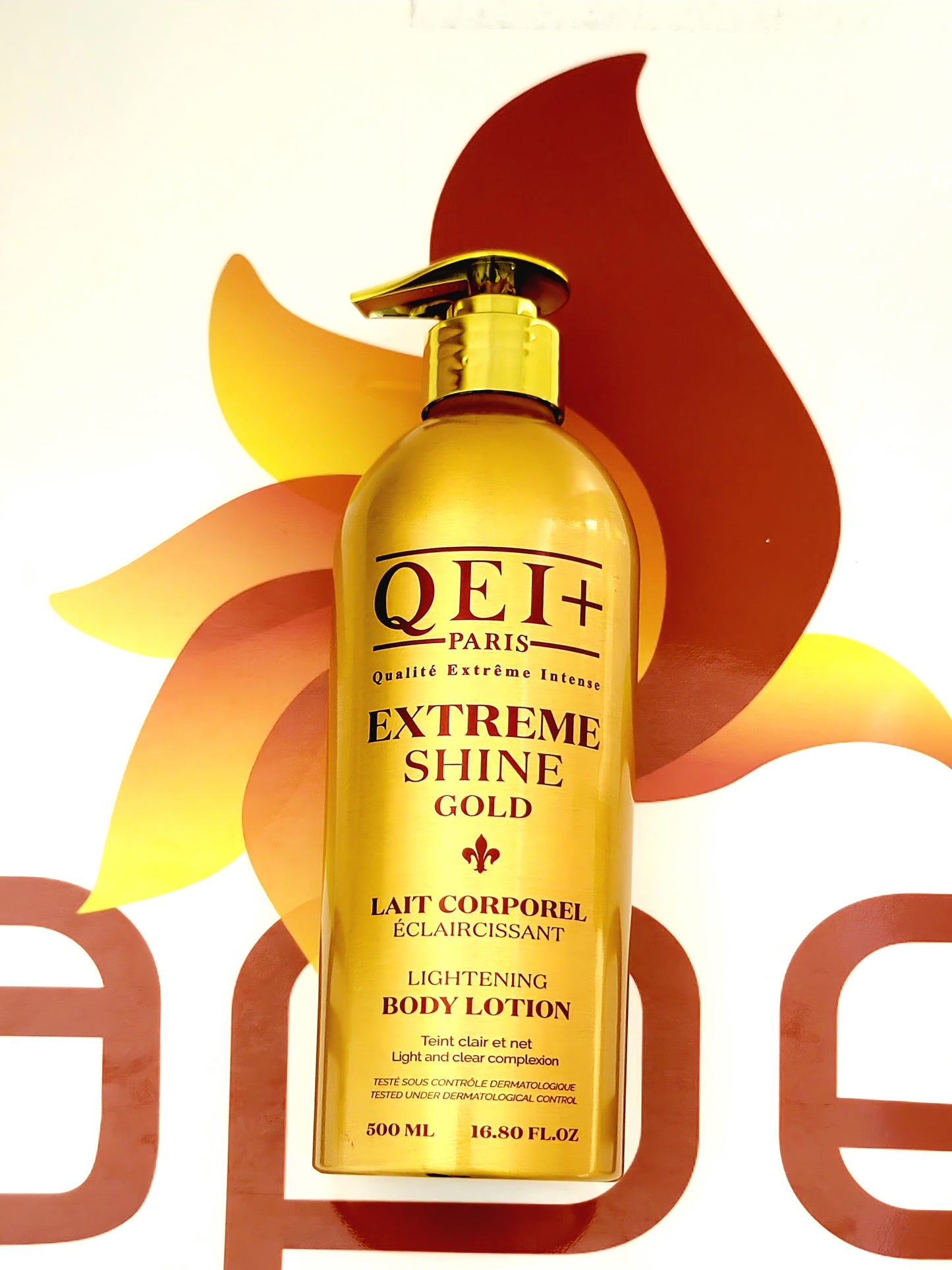 QEI+ Paris Extreme Shine Gold Lightening Body Lotion 500ml