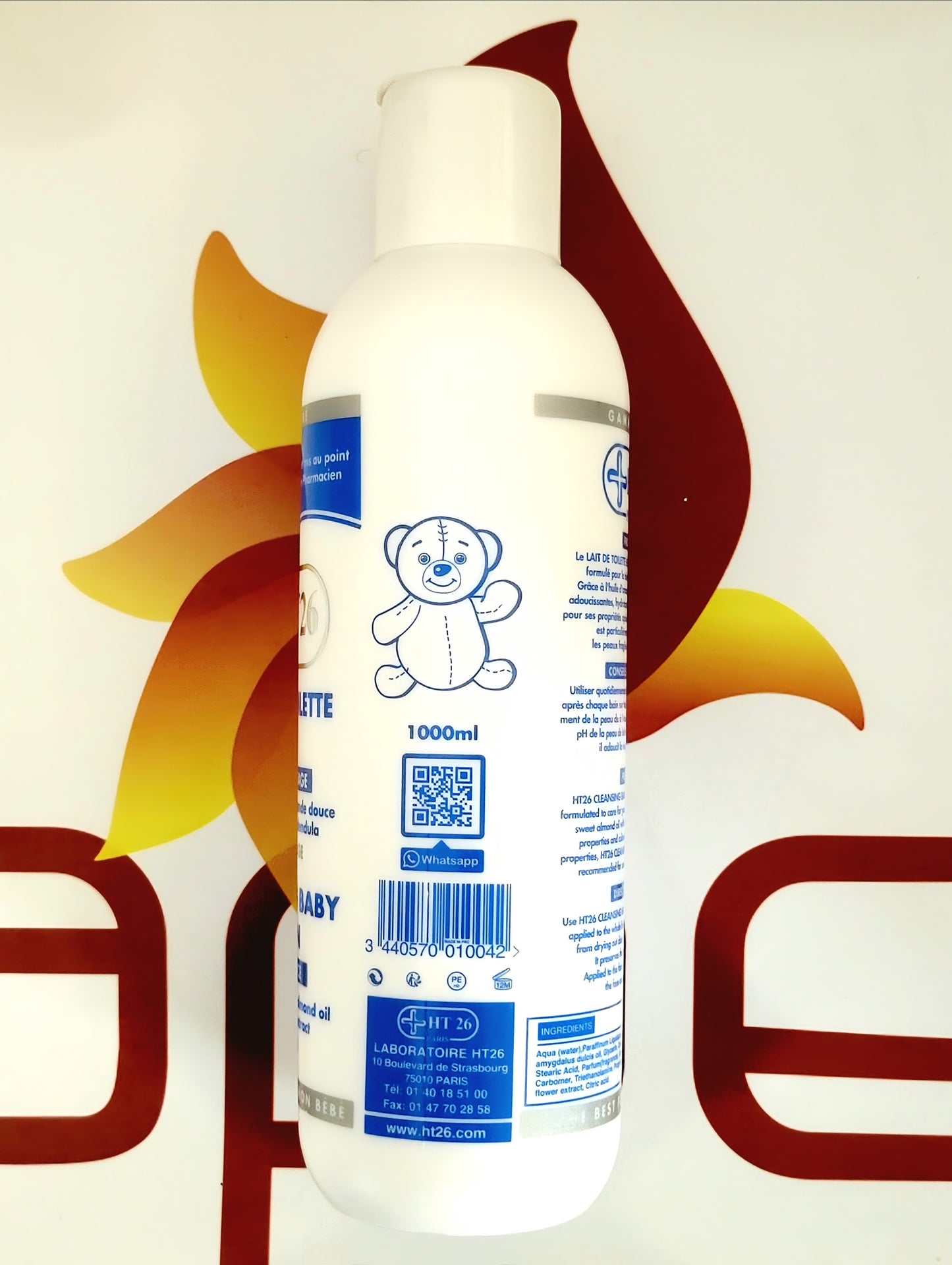 HT26 Paris Cleansing Baby Lotion Body & Face 1000ml