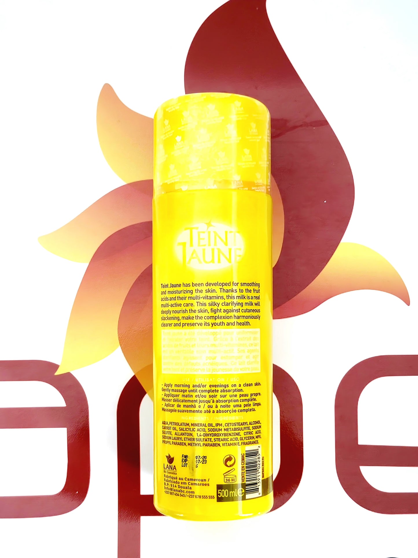 Teint Jaune Clarifying Milk Super Rapide Triple Action 500ml