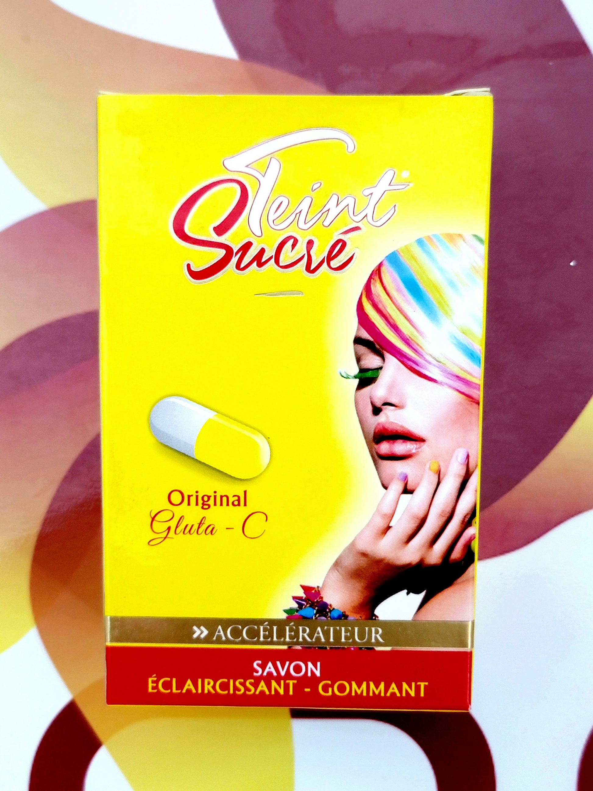 glutathion savon Gluta Secret Exfoliating & Lightening Soap 6.35 oz Teint Sucre Savon Eclaircissant-Gommant Accelerateur