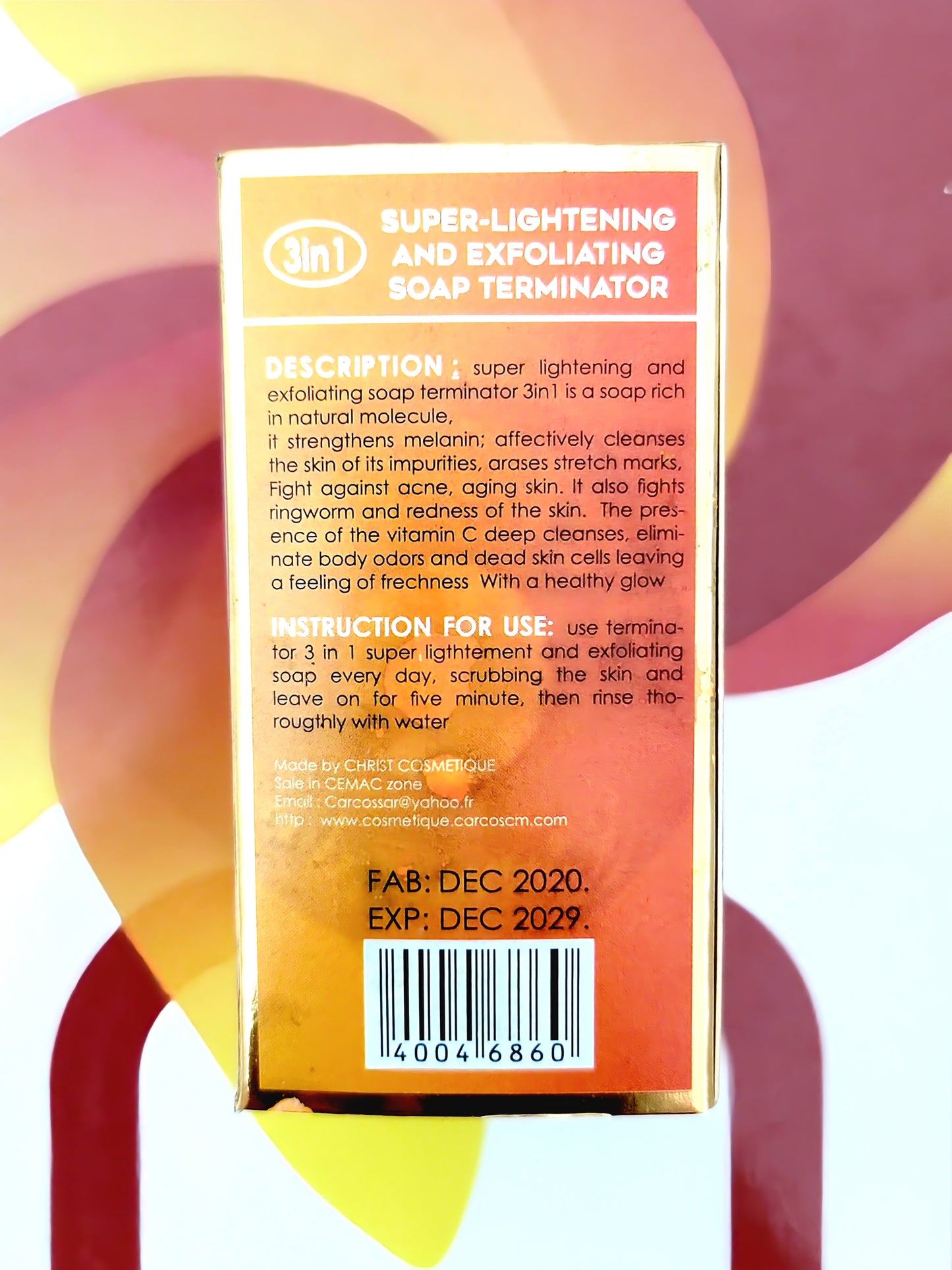 Super-Lightening and Exfoliating Soap Terminator 3in1 200g