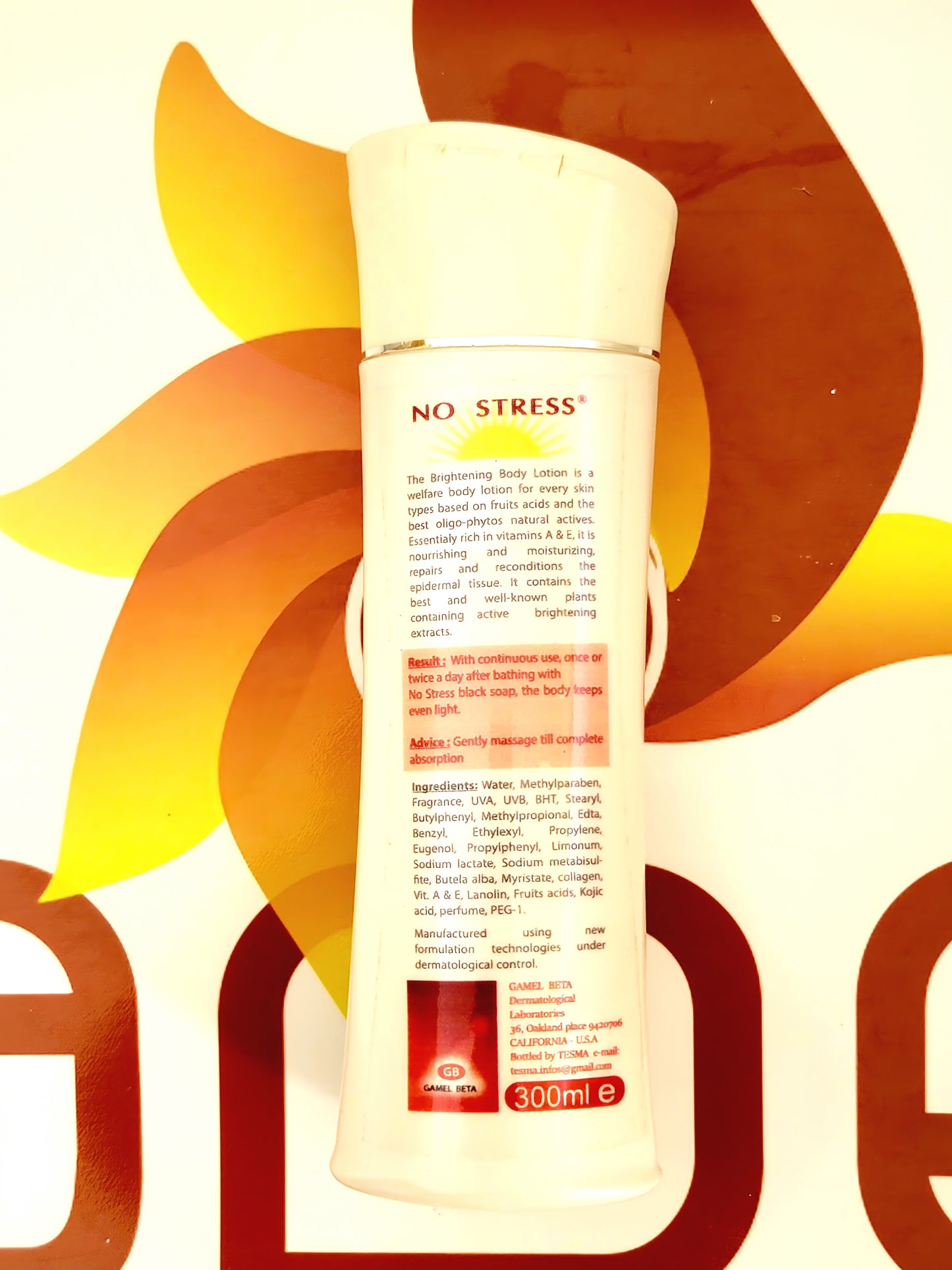 No Stress Fast Action Brightening Body Lotion 300ml