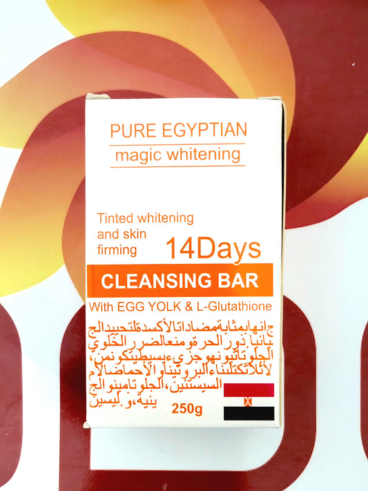 Pure Egyptian Magic Whitening Cleansing Bar with Egg Yolk 14 Days 250g