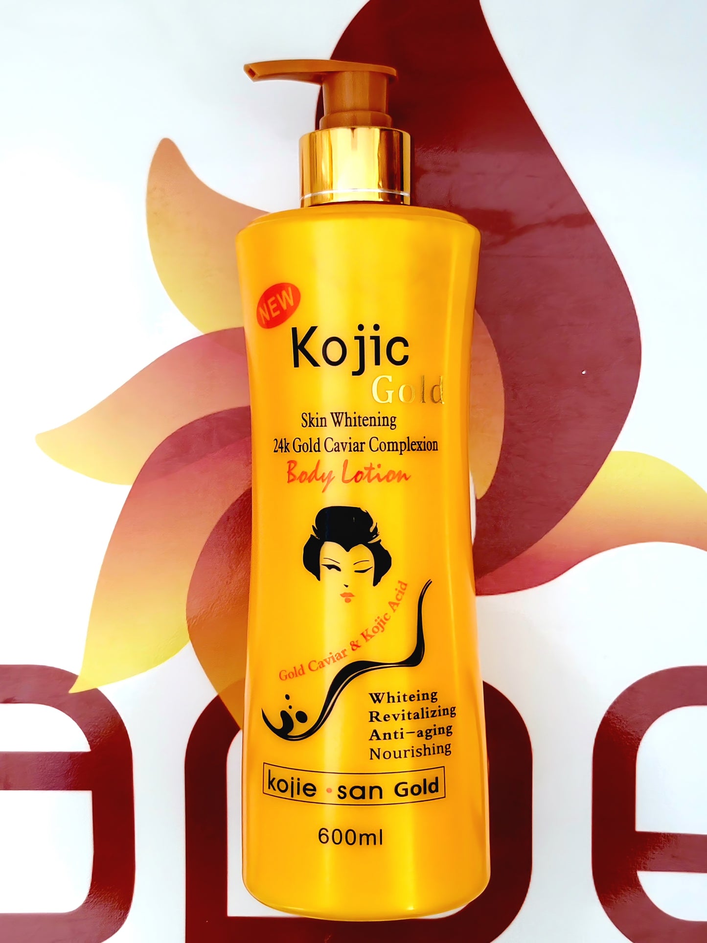 Kojic Gold Skin Whitening Body Lotion 600ml