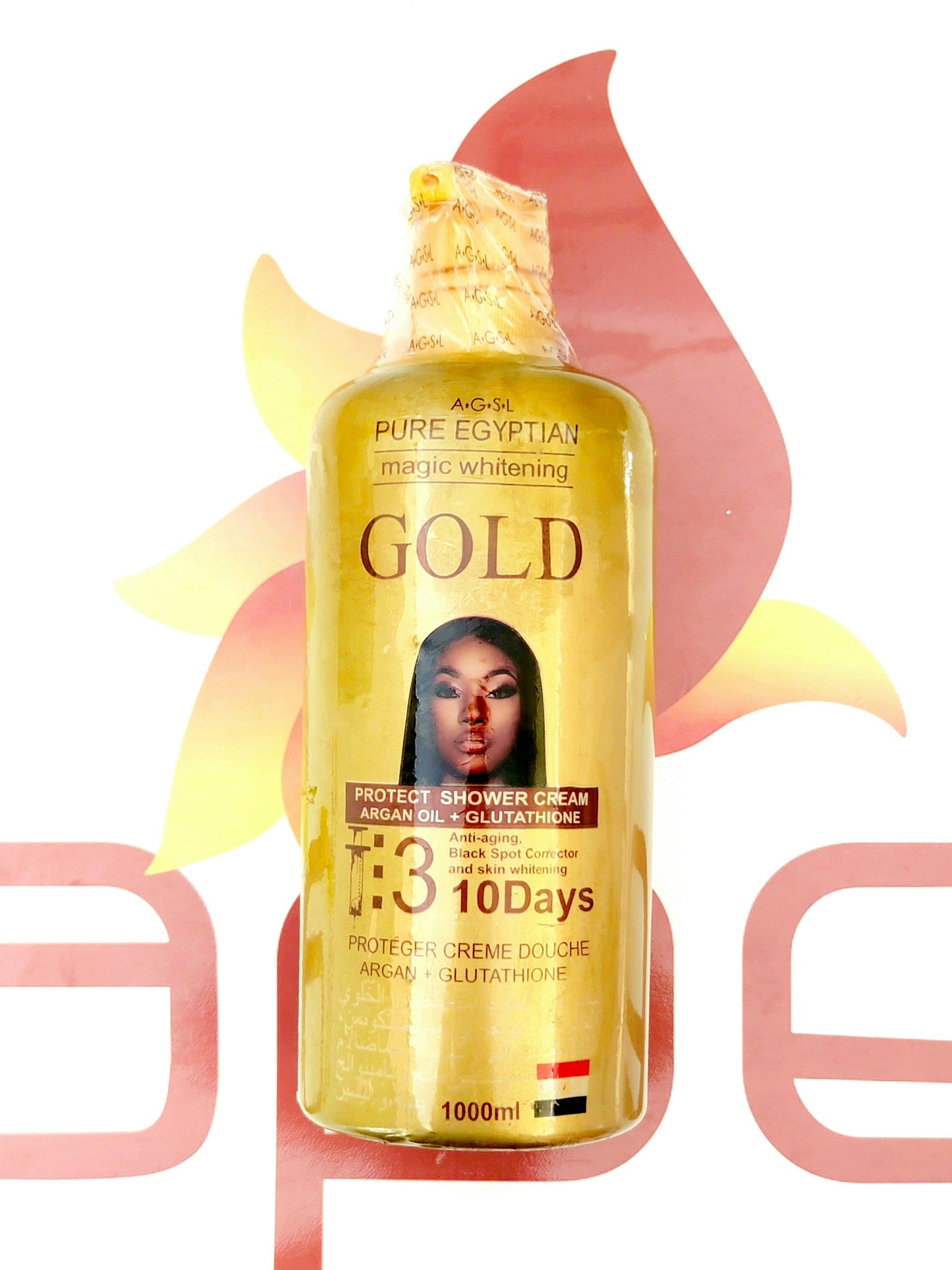 Pure Egyptian Magic Whitening Gold Protect Shower Cream 1000ml